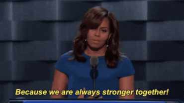 Michelle Obama We are all in this together
